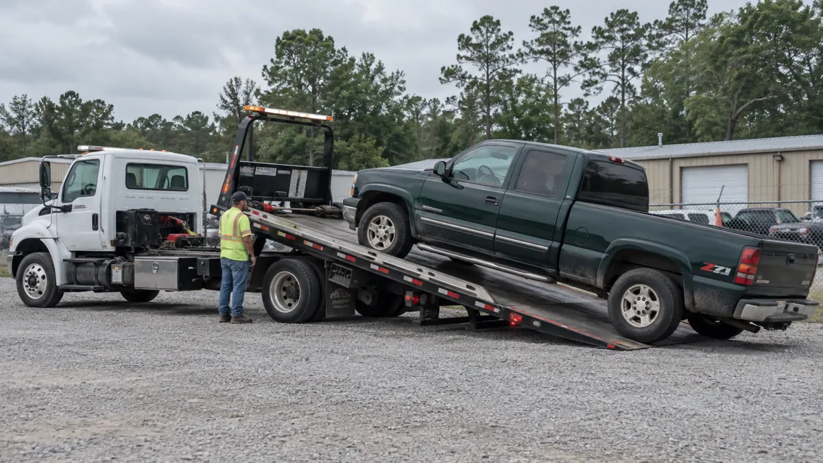 Illustration of when you need a tow in a Louisiana mobile-service setting